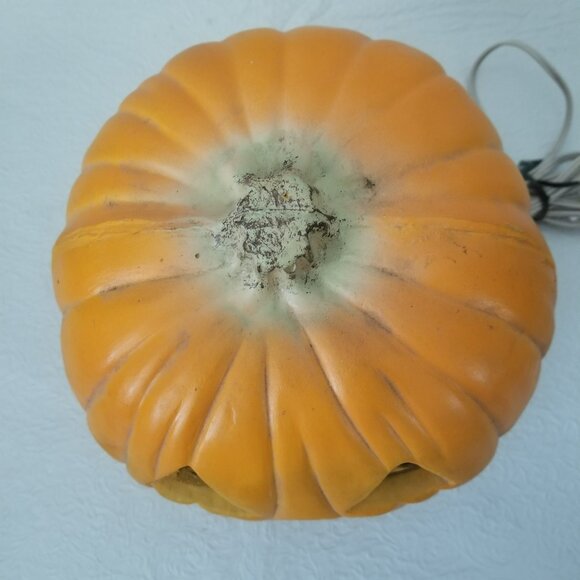Vintage Gemmy Industries Electric Lighted Smiling Pumpkin Jack-O-Lantern 8.25" - Picture 4 of 11